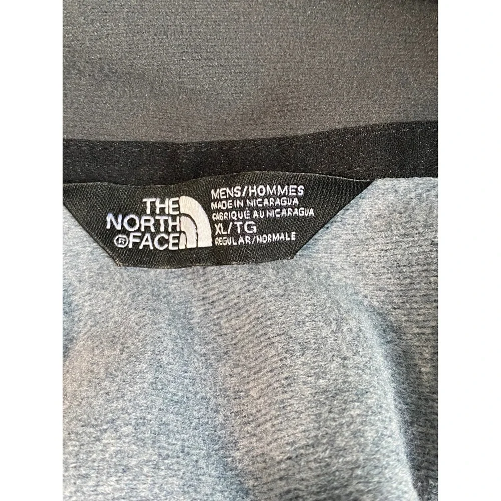 The North Face Mens XL Gray Lime Green 1/4 Zip Fleece Pullover 1/4 zip